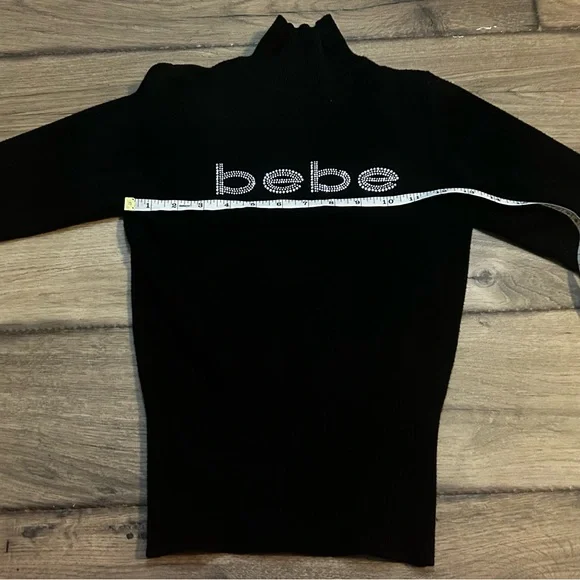 Bebe Y2K mcbling mock neck sweater - Picture 5 of 6